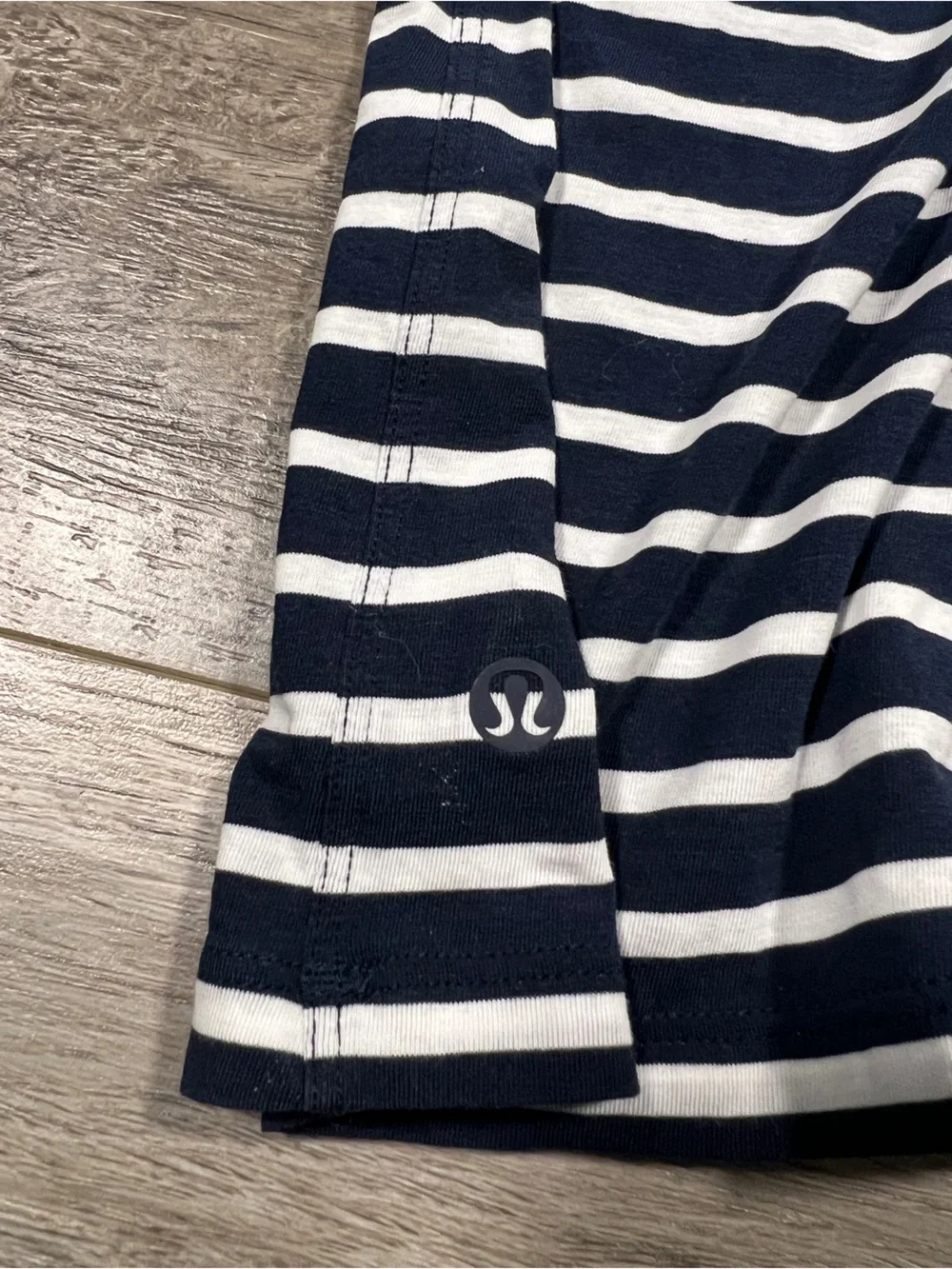 Lululemon All Yours Boyfriend Tee Yachtie Stripe True Navy White